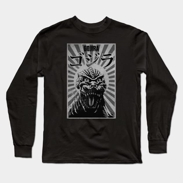 Vintage Gojira Propaganda Long Sleeve T-Shirt by CTShirts